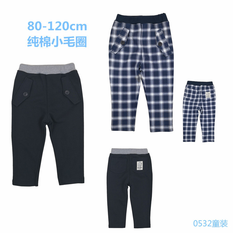 Thousands of boys sports long pants spring autumn spring clothing new children's children Children's pure cotton wool circle children