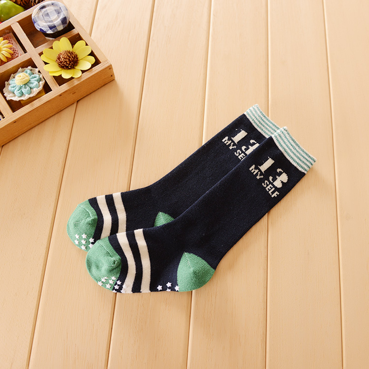 Được xuất khẩu sang Nhật Bản hàng nghìn đôi tất trẻ em trong ống dài cotton mùa xuân và mùa thu nam và nữ vớ bé ống cao 1-3-5 tuổi - Vớ tất lười bé gái