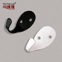 Shunfeng Long special price clothes hook single wall hook black white bathroom door rear coat hook wall hook