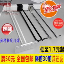Card 15MM square tube supermarket shelf hook price tag double wire hook black white gray stainless steel color