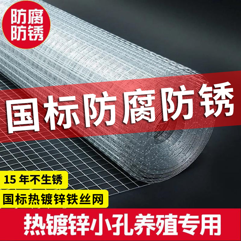 Hot-Dip Galvanized Breeding Net, Wire Mesh, Anti-Corrosion, Anti-Rust, Anti-Mouse, Chicken, Duck, Rabbit, Pigeon Cage Protective Net, Fence Net