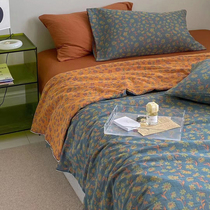 Retro Nordic A colour Velation jacquard double yarn mint bacteriostatic summer cool by washable pure cotton soft air conditioning