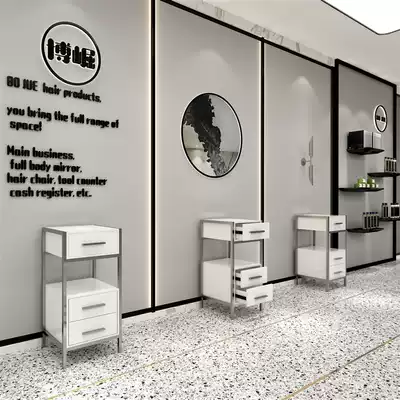 Hairdressing shop tool cabinet hair salon special tool desk hairdressing shop tool cart drawer type mirror table cabinet small hair cutting Cabinet