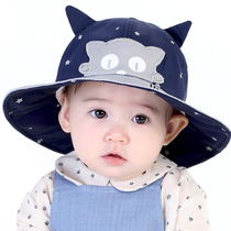 Baby fisherman hat summer 6-12 months cartoon cute pot hat Beach hat 1-2 years old male and female children sun hat