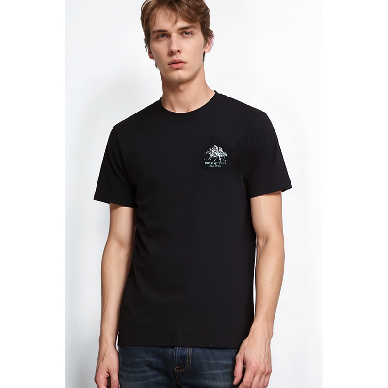 Royal Queens Polo Genuine Polo Men's Short-Sleeved T-Shirt Top Counter Bottoming Shirt Pure Cotton Royal Queens Polo Genuine Polo Men's Short-Sleeved T-Shirt Top Counter Bottoming Shirt Pure Cotton