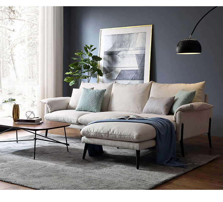 Lin đơn giản và hiện đại kết hợp sofa vải của ba nhỏ căn hộ phòng khách vị trí ngân sách đồ nội thất sẵn sàng RAG1K - Ghế sô pha bộ ghế sofa phòng khách