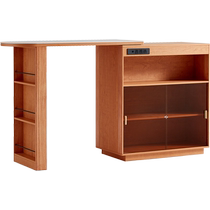 Lins Home Nordic Sideboard Slate Multifunctional Island Table Living Room Retractable Partition Cabinet Storage Storage Cabinet KQ2T