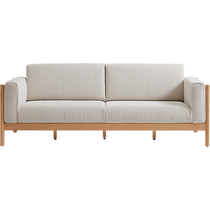 Lins home Nordic wood sofa living room 2024 new single - person sofa direct toilet furniture combination