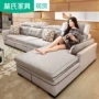 Lin hiện đại nhỏ gọn căn hộ nhỏ vải sofa lớp không gian phòng khách ba người chaise dài đóng gói kết hợp 2040 sofa giường giá rẻ