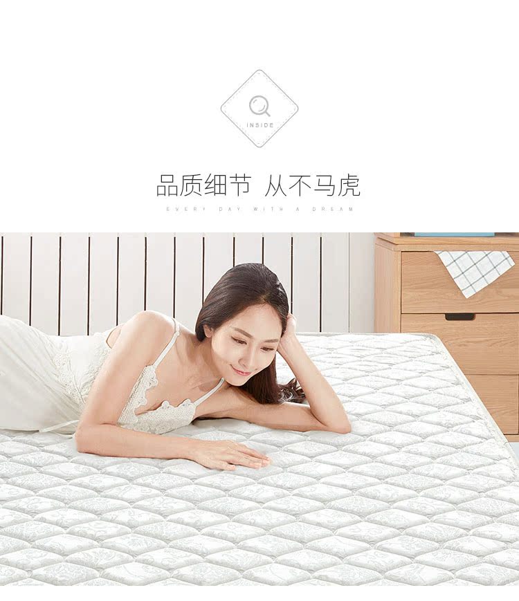 Lin đồ nội thất mùa xuân nệm 1,8 m 1,5 m giường đôi nệm 20cm dày nền kinh tế mềm LS015CD16 - Nệm nệm cao su tổng hợp