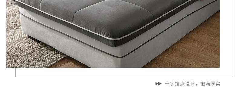 Lin của đồ nội thất đơn giản phòng khách hiện đại sofa vải kết hợp Bắc Âu căn hộ nhỏ lắp ráp F09853 #