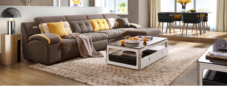 Lin của đồ nội thất hiện đại nhỏ gọn sofa đa chức năng giường phòng khách Châu Âu-phong cách sofa vải kết hợp 967