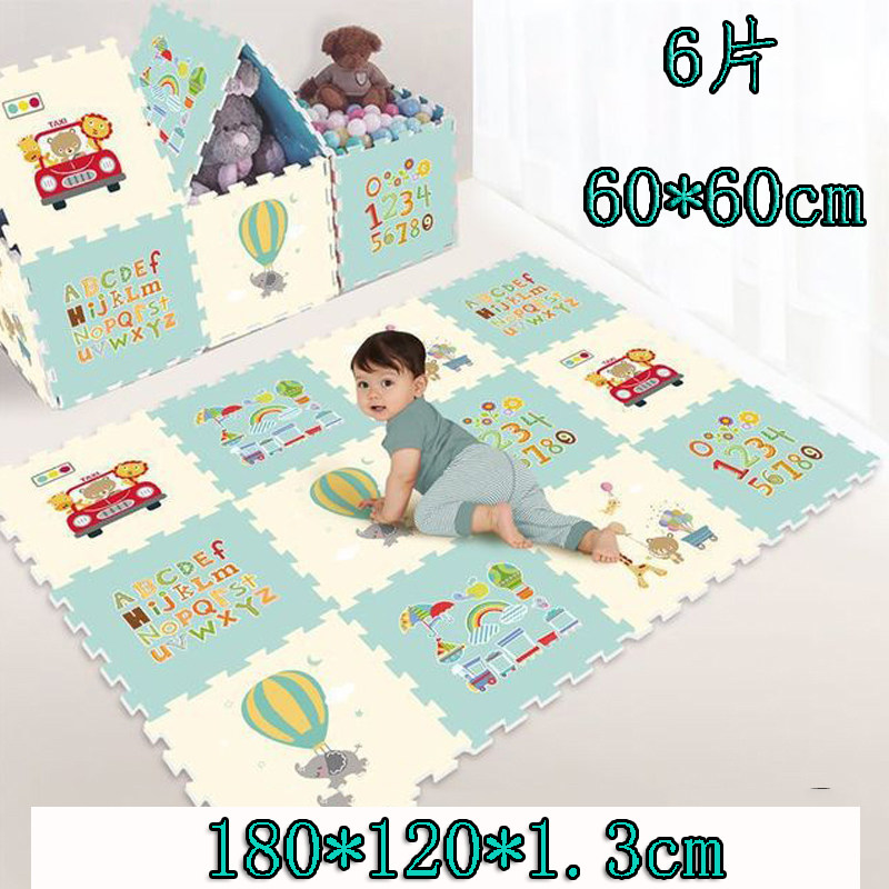 Children's crawling mat splicing 60x60 Four Seasons tasteless thick baby Xia Bao xpe climbing mat foam mat 6 pieces