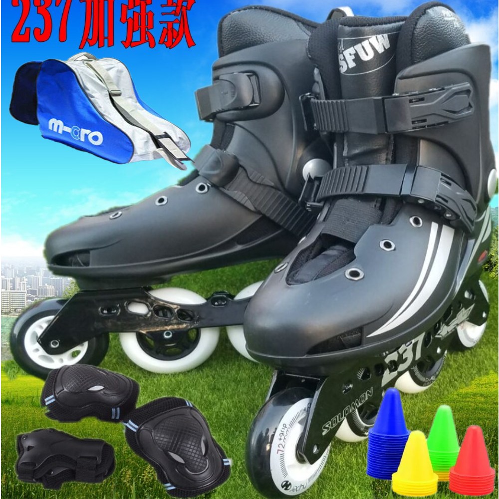 Blasting Salomon 237 Wheel Skating Shoes Adults Children Flat Flower Shoes Flowers Style Male and female Skates Inline Skates