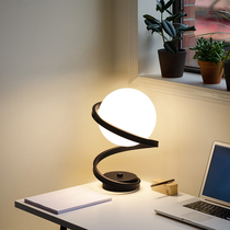 Nordic bedroom bedside table lamp simple study eyesRead learning lightWarm living room plug-in decorative table lamp