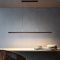 Nordic designer restaurant chandelier modern minimal dining room dining room lamps long strip led office chandelier