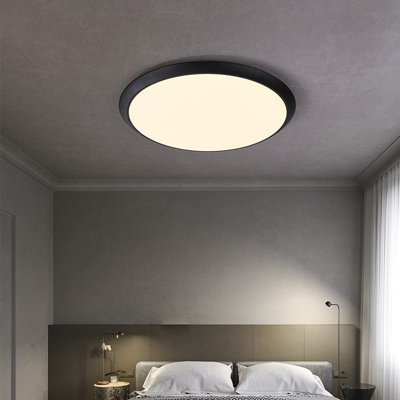 Ultra-thin bedroom lamp home led dust-proof moisture-proof mosquito-proof three-proof ceiling lamp round balcony kitchen aisle lamp