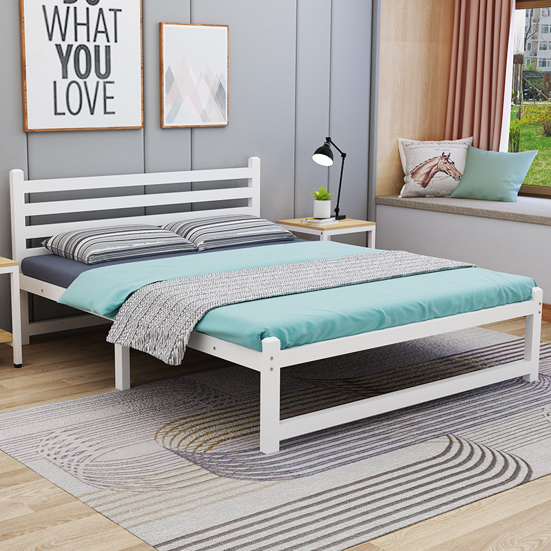 Iron bed frame Nordic iron bed simple modern iron bed frame double bed iron frame bed 1 meter single bed 1 5 canopy bed