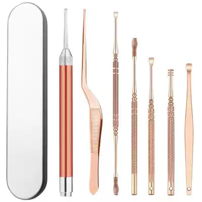 Ear picking tool set Professional advanced ear digging artifact shaking sound The same luminous ear spoon children luminous visual