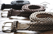 PHIGVEL MAKERS PMC elegant texture Italian cow leather handwoven belt male and female