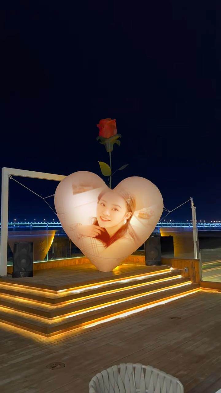 编号083大桥烟花表白