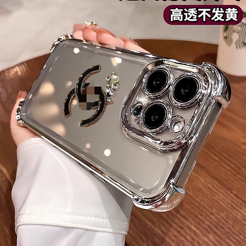 New Apple 16 Pro Max Phone Case iPhone 15 Four-Corner Shockproof 14 Full Coverage Lens 13 Light Luxury 12 Soft Case Apple Super Beautiful Phone Case