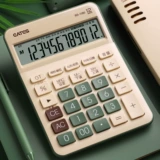 Ретро электронный калькулятор 12 крупно -экрановый крупный экрановый простая модная сеть Красная Голос Финансовый бухгалтер