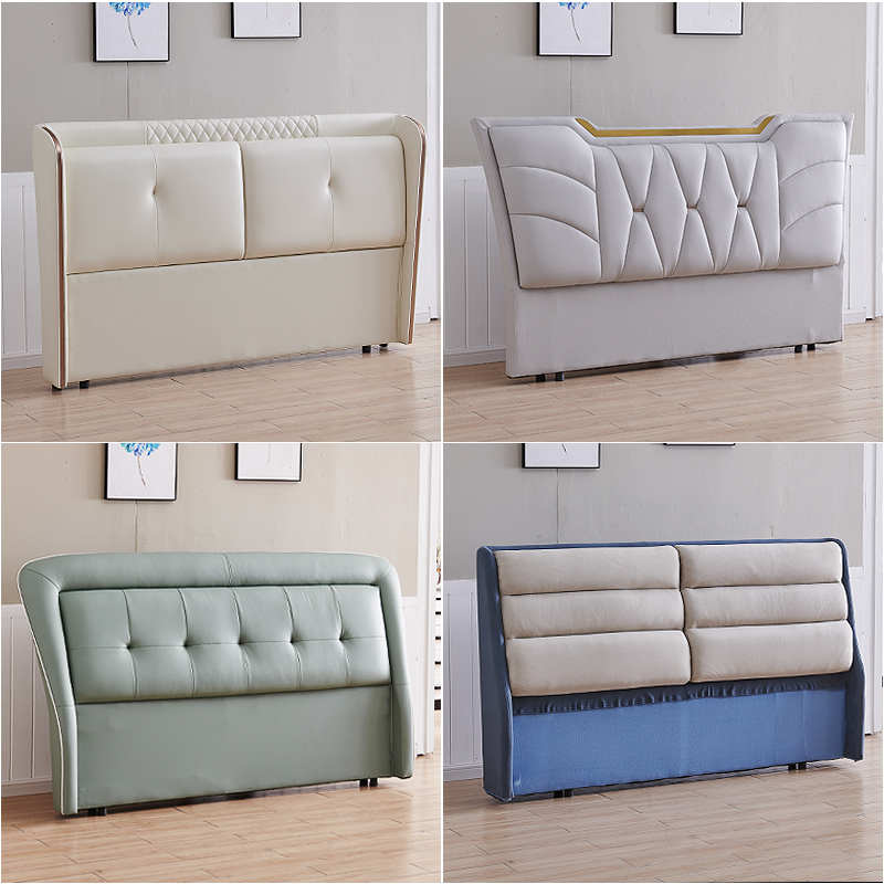 Bed head board soft package Light luxury modern floor 1 8 meters by the backplane Single buy a technical cloth removable and washable solid wood customization