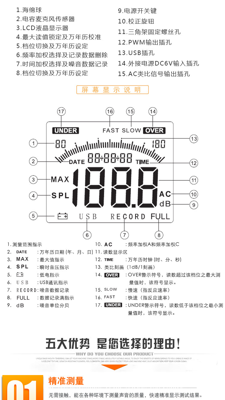 Шумомер 原装正品希玛ar814声级计 分贝仪 噪音计ar824 as824 ar844促销 Xima