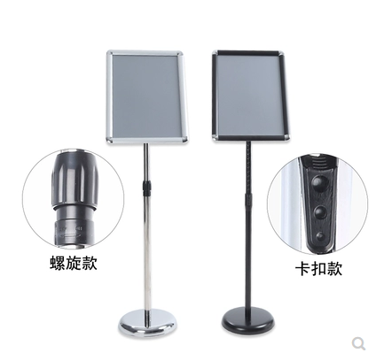 Billboard Simple Adjustable a3 Hotel a4 Upright Standing Floor Multifunction Signage Stainless Steel Billboard