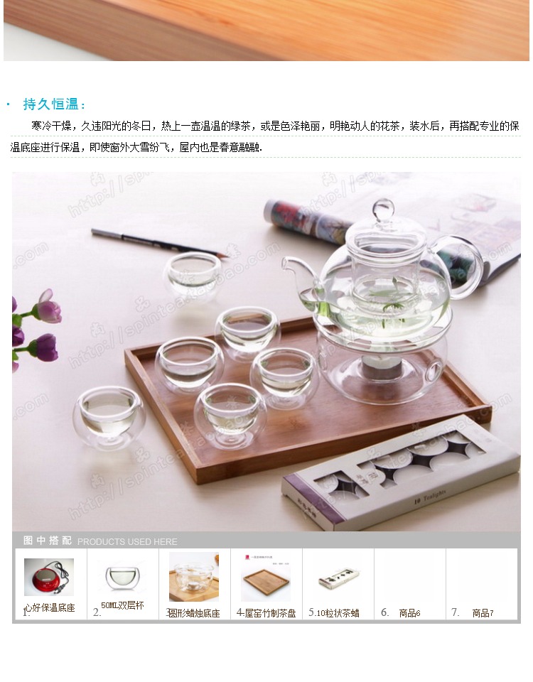 Ấm trà thủy tinh thủ công hoa trà ấm trà hoa với bộ lọc nhiệt độ cao chịu nhiệt nồi thủy tinh ngâm bộ ấm pha trà hoa cúc