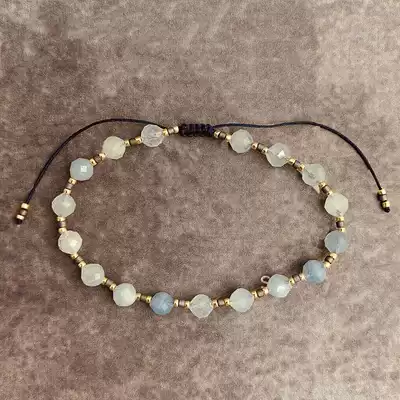 VIKIKO Japanese natural sea blue treasure spar mix and match small hands female high-end gem beads to absorb turbid gas