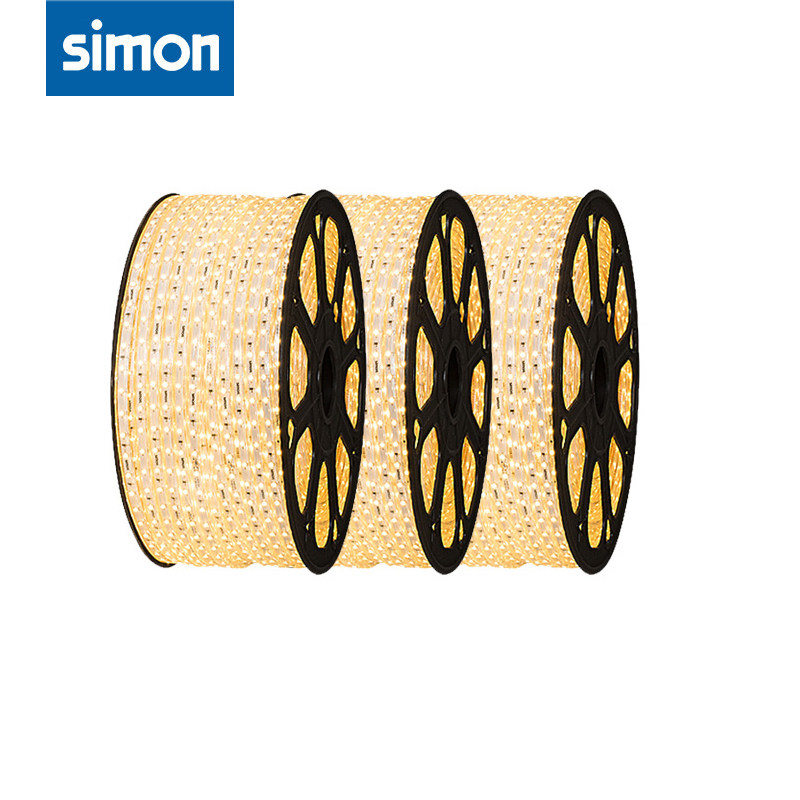 Simon 2835 three-color LED light strip light strip home living room bedroom super bright romantic suspended ceiling patch soft light strip 4w