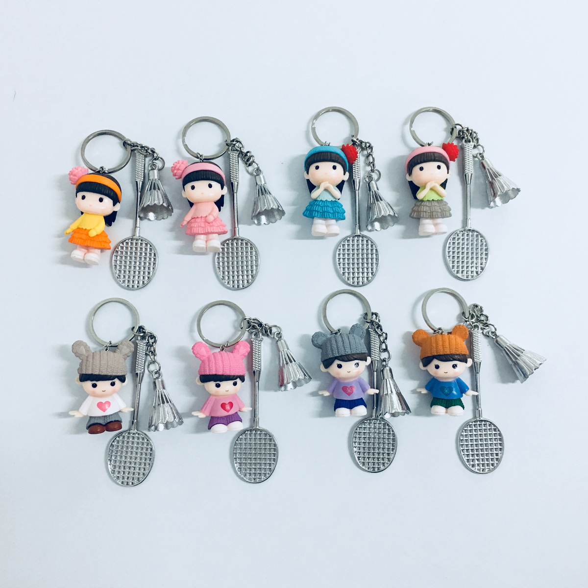 Exploits Personality Cute Paparazzi Badminton Bag Key Button Pendant Pendant School Play Contest Prizes