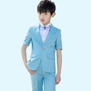 High-end childrens phù hợp với chiếc váy mens ba mảnh bộ chủ sàn catwalk đàn piano chương trình phù hợp với cậu bé phù hợp với áo khoác mới.