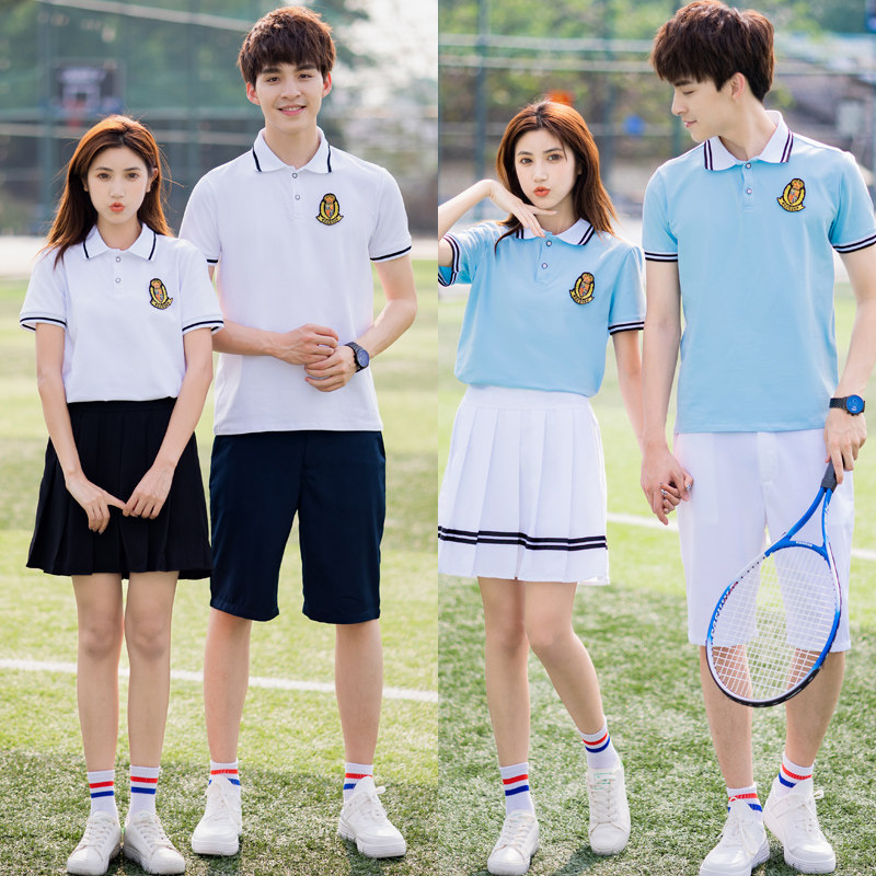 School Uniform Suit Graduation Class junior high school high school students Han version Summer college Wind and primary school Games Play Out Clothes
