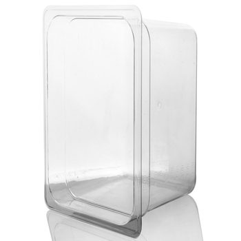 1/4 acrylic plastic pc transparent portion basin food tray buffet milk tea shop ice cream box ice cream basin