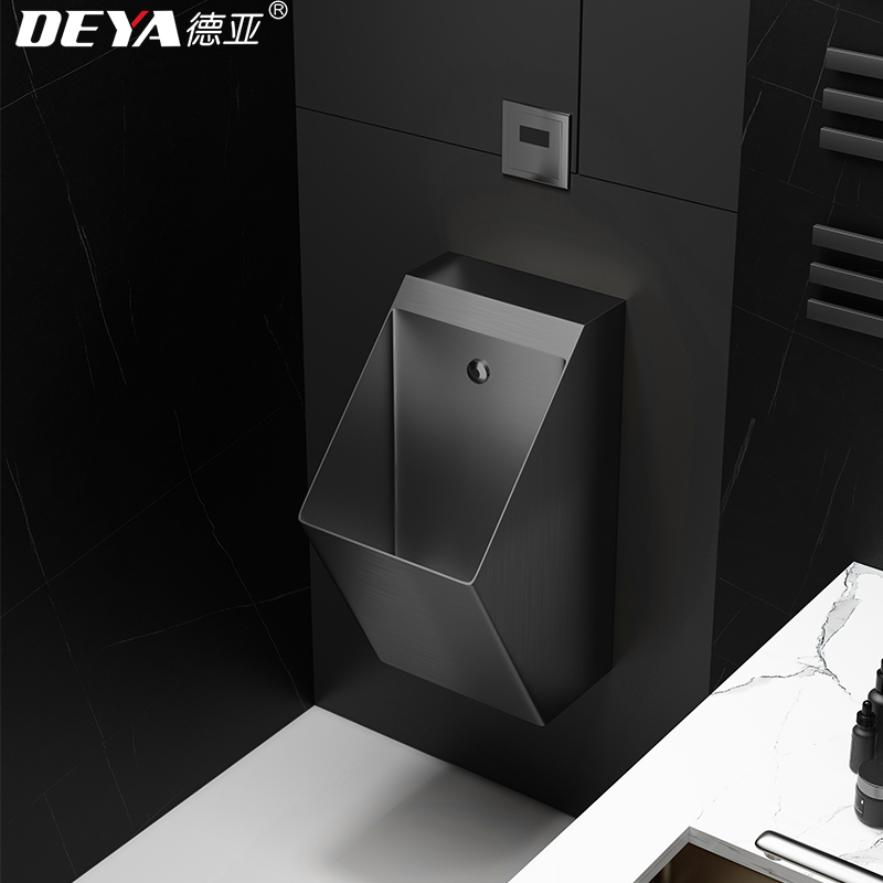 Gun Grey Stainless Steel Urinals Home Hanging Wall Style Small Poop Bar Dressio TOILET FOR MEN Toilet Bowl