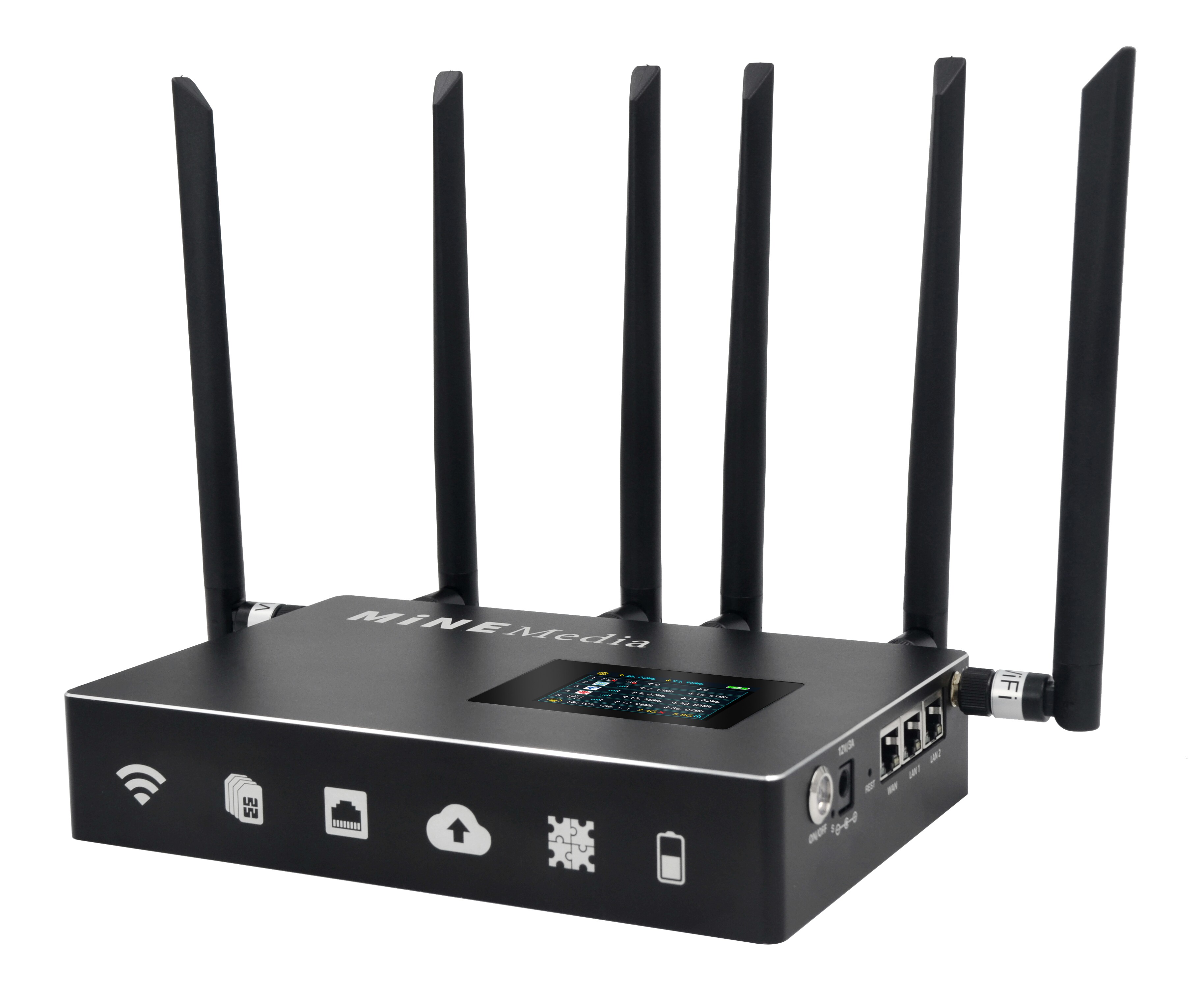 McEnn M4 MINI 4G All-network-through 4-card aggregation routers send explosion-proof boxes to support self-built servers
