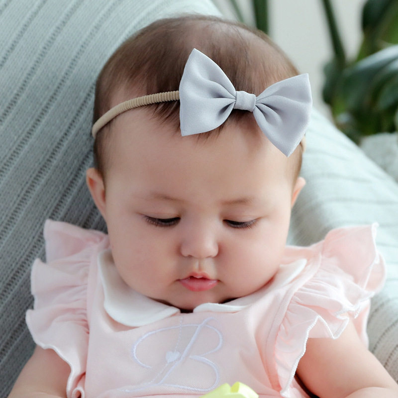 Sailor baby head with safety without injury to hair baby hair with small head decoration one-year full moon butterfly knot hair band