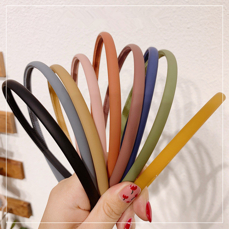Sail home basic face wash headband with tooth matte texture color Morandi color headband pressure hair headband fine