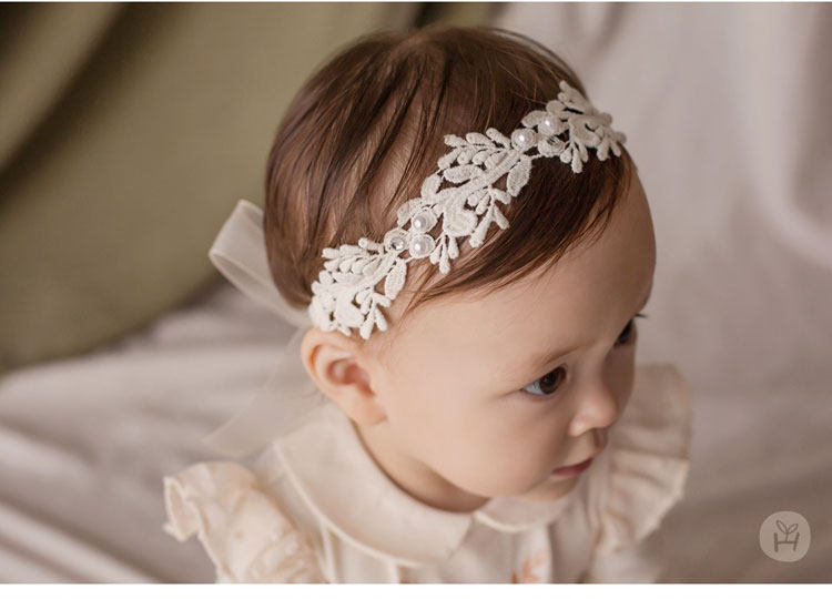 Sails Home Han Edition Children Hair Accessories Lace Inlaid Drilling Mesh Yarn Butterfly Knot Baby Headwear Baby Hair hair stirrup head flower