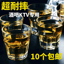 KTV bar PC acrylic wine glass octagonal beer glass plastic teacup transparent wine glass anti-drop whiskey Cup