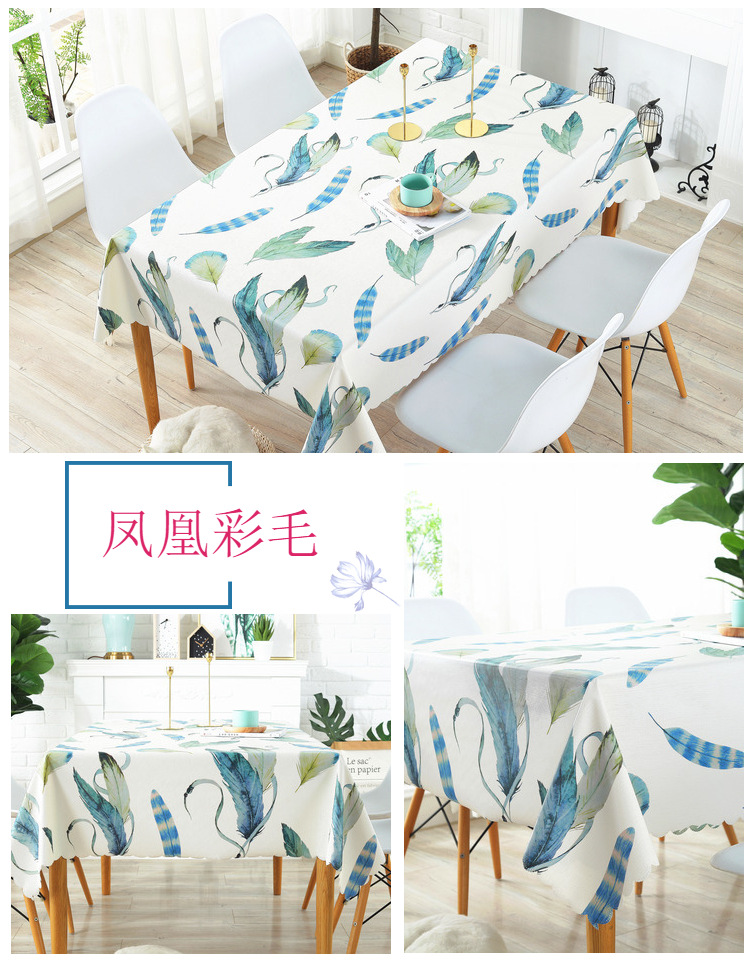 Giả cotton và linen nhỏ tươi ins khăn trải bàn vải không thấm nước chống bỏng dầu-miễn phí dùng một lần PVC hiện đại nhỏ gọn bàn cà phê bảng mat