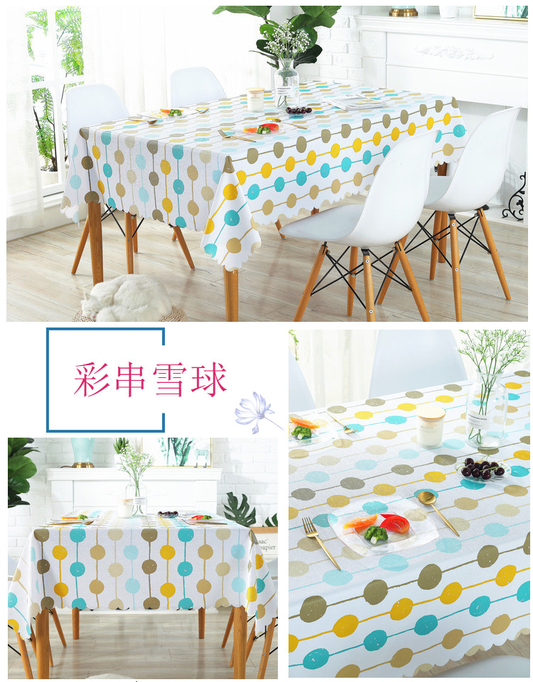 Giả cotton và linen nhỏ tươi ins khăn trải bàn vải không thấm nước chống bỏng dầu-miễn phí dùng một lần PVC hiện đại nhỏ gọn bàn cà phê bảng mat