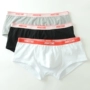 Thời trang cá tính nam đồ lót đơn giản thuần trắng đen xám U lồi eo thấp boxer văn học cotton vuông quần lót cotton