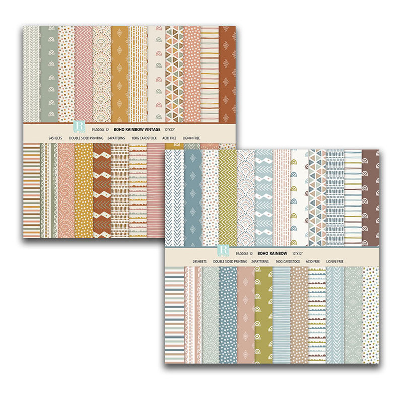 DIY Photo Album, Scrapbook, Handmade Card, Background Paper, Junk Journal, 12inch Double-Sided Patterned Paper