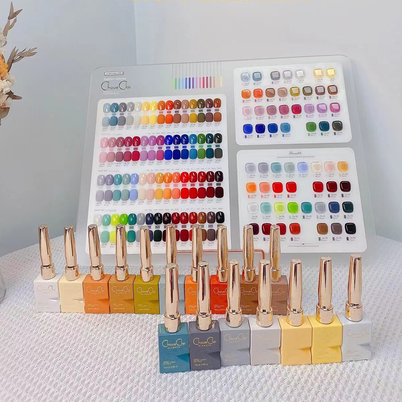 Huiya 60-Color Nail Polish Gel, One Bottle Per Color, High Saturation, Suitable for Nail Salons, Dormitories, Wearable Nails, Practical
