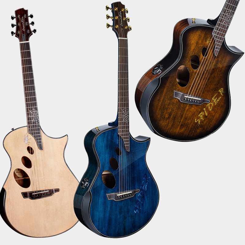 Ocardis Spider Guitar Veneer Full Single 40-inch Electrical Box Plus Earthquake Folk Song Internet Red Douyin Male and Female Guitars