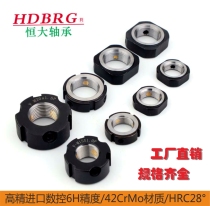 Locking Nut Large Full F Type R Round RN Precision Top Wire Ball Bearing Screw Bearing Spindle Stop Back Fine Tooth Cap